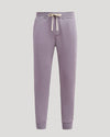 Thistle Fleece French Terry Joggers with ribbed cuffs and off-white drawcord.