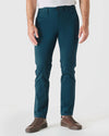 Centurion Slim Twill Chino Pant with brown leather sneakers.
