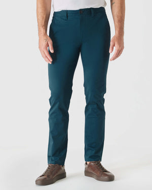 Centurion Slim Twill Chino Pant with brown leather sneakers.