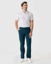 Centurion Straight Twill Chino Pant modeled with white polo and sneakers.