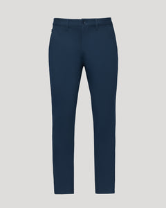 True ClassicNavy Slim Chino Pants 2.0, tailored straight-leg with button-zip closure.