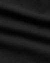 Black Straight Chino Pants 2.0 fabric close-up showing fine weave and folds.