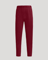 Womens Dark Maroon Relaxed Joggers with elastic waistband and cuffs.