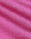 Womens Electric Fuchsia Slouch Pullover Crew & Relaxed Jogger fabric close-up.