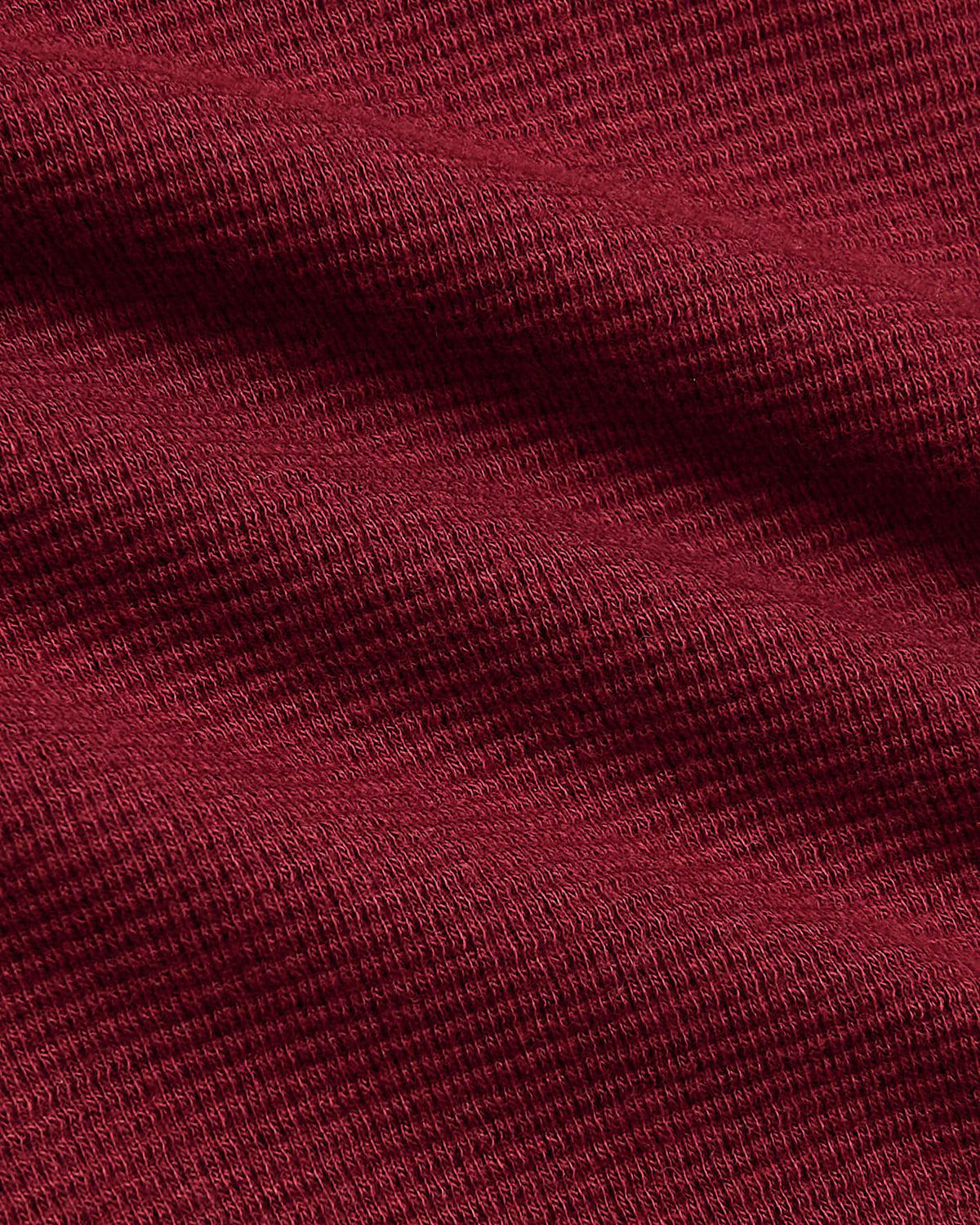 Womens Dark Maroon Waffle Long Sleeve Henley & Waffle Leg Pant texture.