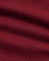 Womens Dark Maroon Waffle Long Sleeve Boxy Henley close-up texture.