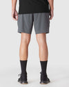 Back view showcasing Carbon 7 2-in-1 Training Shorts.
