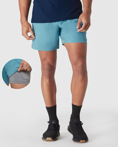 True ClassicVoyager 7 2-in-1 Training Shorts with built-in liner and pocket.