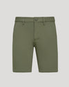 9 Military Green Chino Shorts 2.0 with belt loops and side pockets.