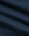 7 Navy Linen Shorts showcasing fine weave and gentle fabric folds.