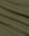 Close-up of olive green fabric texture