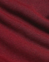Boys Dark Maroon Full Zip Fleece Hoodie & Jogger texture close-up.