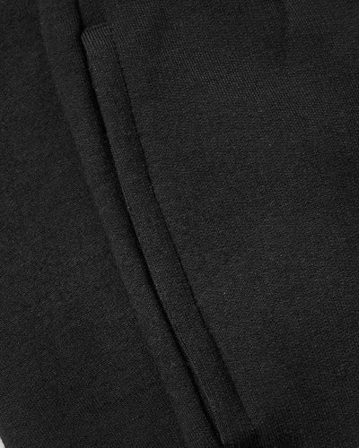 Black Cropped Zip Hoodie & Relaxed Joggers Set