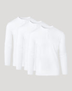 All White Classic Henley 3-Pack