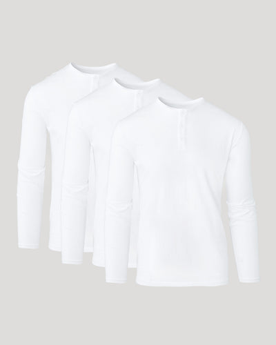 Camiseta Henley clásica manga larga