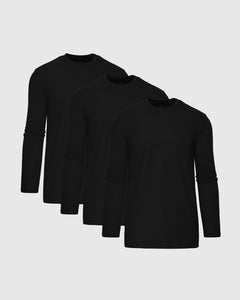 True ClassicTrue Classic Men’s Long Sleeve Crew Neck Tee, soft stretch fit, versatile layering.