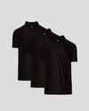 True Classic Men’s Active Short Sleeve Polo, moisture-wicking, stretch fit shirts displayed.