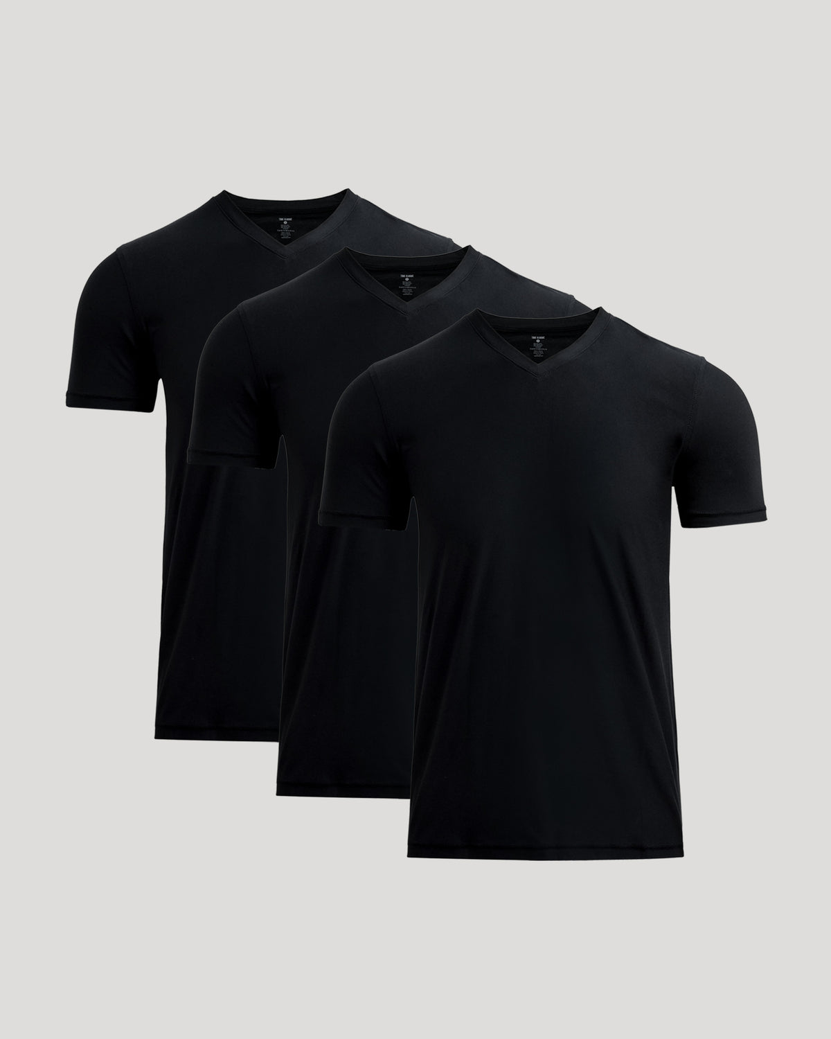 Men's Active V-Neck Performance T-Shirt, breathable stretch workout tee.