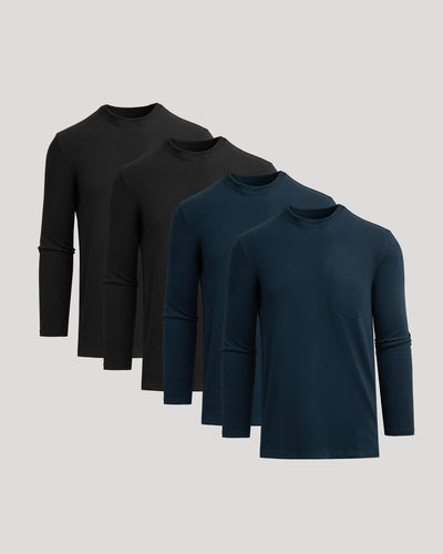 Tall Heavyweight Long Sleeve Pocket Crew