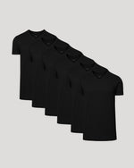 Black Tall Classic V-Neck 6-Pack