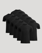Paquete de 10 camisetas clásicas con cuello redondo