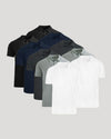Classic Polo 10-Pack with staggered display of nine solid color shirts.