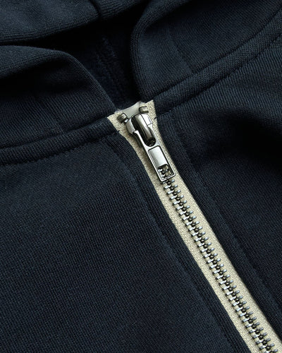 Navy Full Zip Fleece Hoodie & Jogger Set