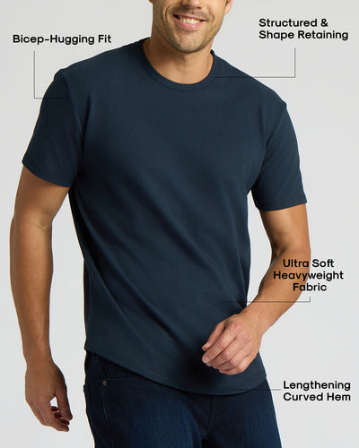 Heavyweight Curved Hem Crew