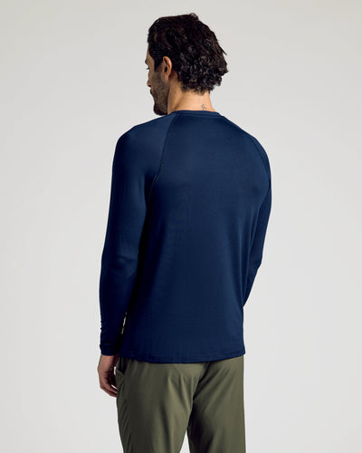 Active Mesh Long Sleeve Crew Neck