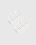 White Never Show Socks 6-Pack