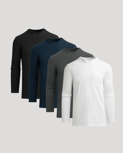 Tall Heavyweight Long Sleeve Pocket Crew