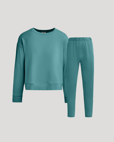 Stormcloud Slouch Pullover Crew & Relaxed Jogger Set