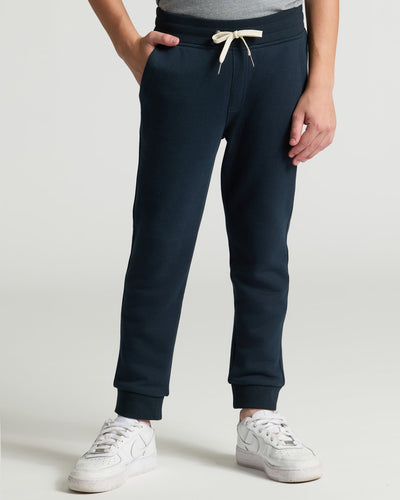 Navy Full Zip Fleece Hoodie & Jogger Set