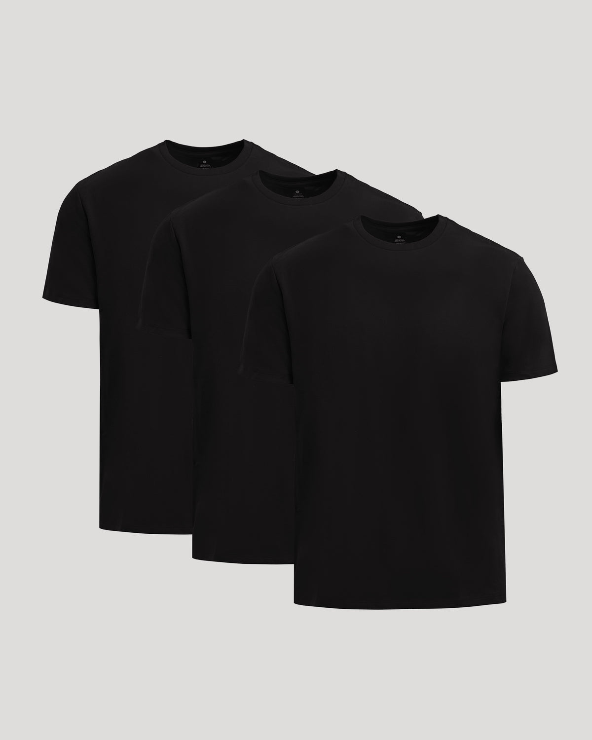 All Black Short Heavyweight Crew 3-Pack