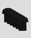All Black Short Heavyweight Crew 6-Pack