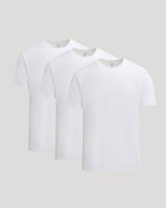 All White Short Heavyweight Crew 3-Pack
