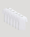 All White Short Heavyweight Crew 6-Pack