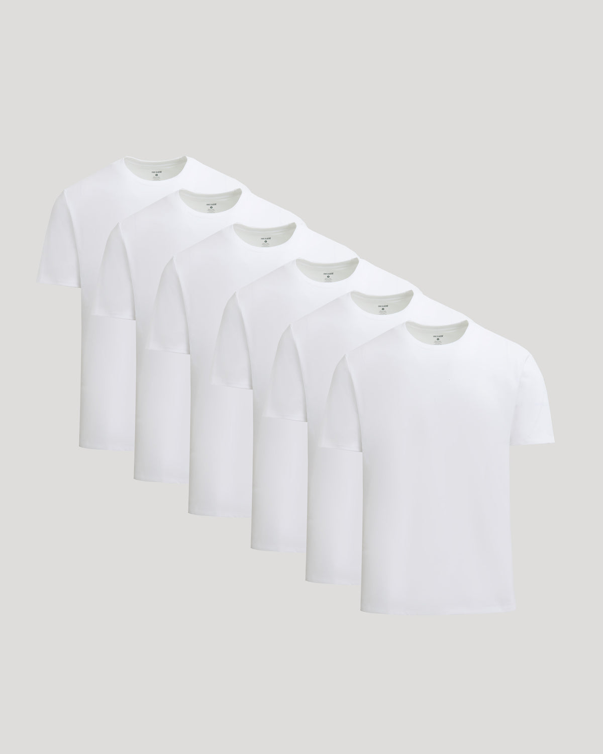 All White Short Heavyweight Crew 6-Pack