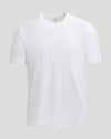 White Short Active Crew Neck