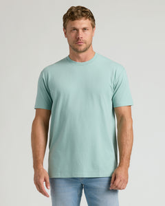 True ClassicMan wearing Seabreeze Classic Crew Neck T-shirt with light-wash jeans.