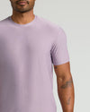 Iris Active Crew Neck Tee worn by tattooed arm model.