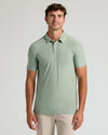 Young man in Limited Spring Tall Active Polo 3-Pack.