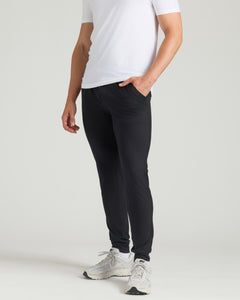 True ClassicBlack Tall Active Joggers with side pockets worn by a standing person.