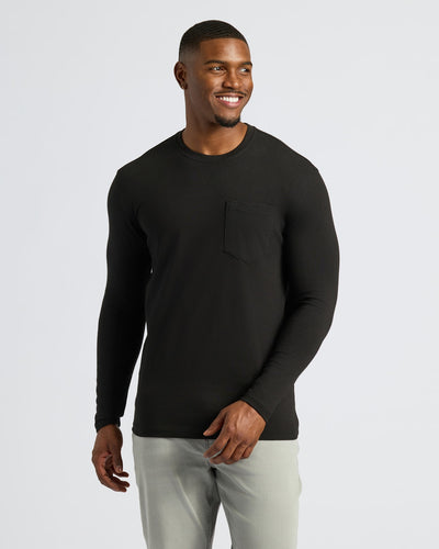 Tall Heavyweight Long Sleeve Pocket Crew