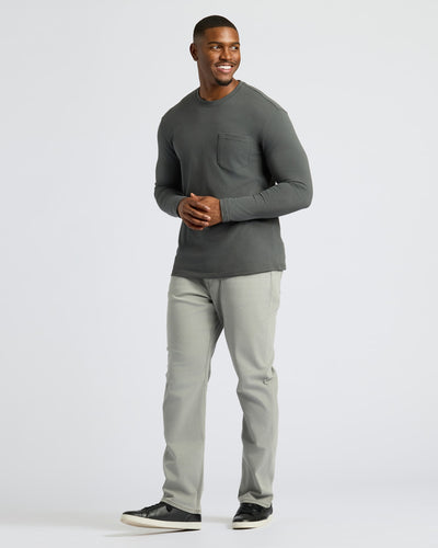 Tall Heavyweight Long Sleeve Pocket Crew