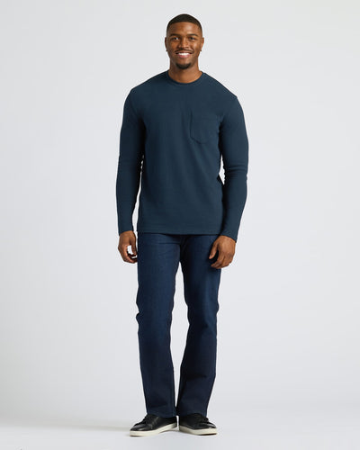Tall Heavyweight Long Sleeve Pocket Crew