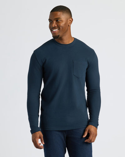 Tall Heavyweight Long Sleeve Pocket Crew