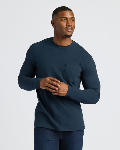 Tall Heavyweight Long Sleeve Pocket Crew