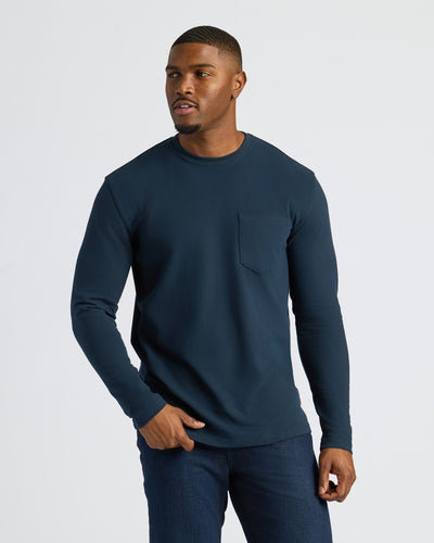 Tall Heavyweight Long Sleeve Pocket Crew