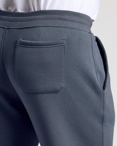 True ClassicStormy Fleece French Terry Joggers with ribbed waistband and patch pocket.